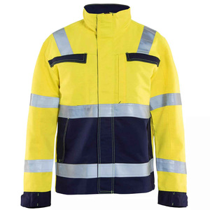 Chaquetas de poliéster 100% impermeables de invierno con logotipo personalizado, ropa de trabajo, construcción, alta visibilidad, chaqueta reflectante de seguridad, manga larga - Product Image 5
