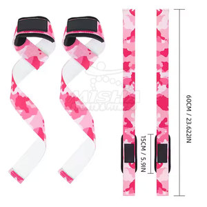 Correas de elevación de neopreno con logotipo personalizado para levantamiento de pesas y entrenamiento: correas antideslizantes ajustables duraderas - Product Image 3