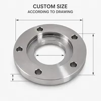 Bride usinée CNC sur mesure selon dessin pour la robotique et l'automatisation, en aluminium, acier inoxydable, laiton, tolérance ±0,05 mm