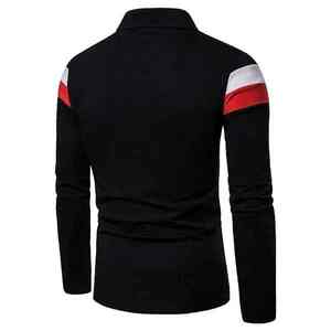 2025 nuevo estilo de moda camisa de estilo Casual cuello alto a cuadros manga larga hombres Polo camisetas para la venta diseño personalizado y logotipo - Product Image 4