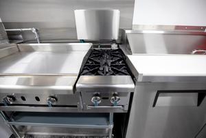 รถขายอาหารเคลื่อนที่ Mona Shore Ford F59 สแตนเลสสตีล พร้อมมอเตอร์ รับประกัน 2 ปี ป้องกันสนิม เหมาะสำหรับธุรกิจอาหารริมทางและจัดเลี้ยง - Product Image 6
