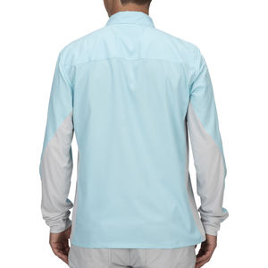 Camisa de pesca/camisa de pesca elegante transpirable protección UV personalizada manga larga ropa deportiva al aire libre para hombres 100% tela de poliéster - Product Image 3
