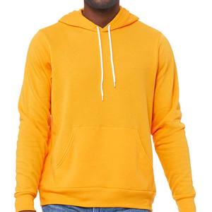 Pull à capuche léger à manches longues pour hommes avec poche kangourou Slim Fit Basic Casual Sweatshirt Bella + Canvas Hoodies - Product Image 3