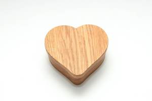 Natural Finish Polished Wooden Heart Jewelry Organizer Handmade Wood Trinket Box for Rings Necklace Earrings <b>Wedding</b> Decoration - Product Image 5