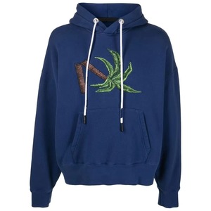 Sudadera con Capucha para Hombre, Corte Holgado, Estampada, Manga Larga, Bordado con Pedrería, Última Moda, Logotipo Personalizado - Product Image 1