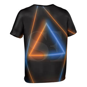 เสื้อยืดลำลองของผู้ชายพิมพ์ลายโพลีเอสเตอร์/ ผ้าฝ้ายแห้งเร็วระบายอากาศได้ดีพิมพ์ลาย - Product Image 4