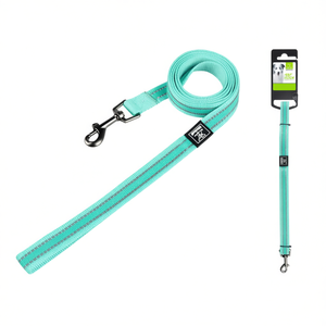 Laisse pour animaux de compagnie bicolore avec bandes réfléchissantes et deux poignées pour colliers, laisses et harnais - Product Image 2