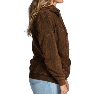 2025 Street Wear Hip Hop Style Vintage Femmes Acid Wash Hoodies Coton Custom Made in Pakistan - Product Image 3