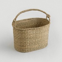 Panier en jonc de mer tissé à la main, offre à prix réduit, paniers d'herbe de mer naturelle, paniers en paille de raphia