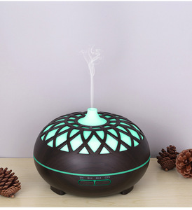 Wholesale 500ml Wood Grain Essential Oil <b>Diffuser</b> Ultrasonic Aromatherapy Humidifier with 7 Color <b>LED</b> - Product Image 3