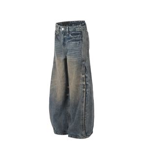 Jeans Anchos de Hombre Personalizados para Primavera y Otoño, Estilo Vintage, Lavado Enzimático, Denim Desgastado, Ropa Urbana Hip Hop - Product Image 5