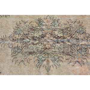 Alfombra Turca Vintage, Grande, 5.2x9.2 pies (159x279 cm), Alfombra de Lana con Borde Marrón - Product Image 5