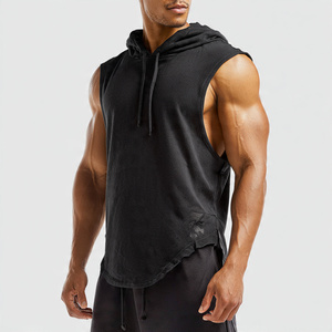 Sudadera sin Mangas 100% Poliéster para Hombre, Sudadera Deportiva con Logotipo Frontal para Gimnasio, Ropa Deportiva - Product Image 5