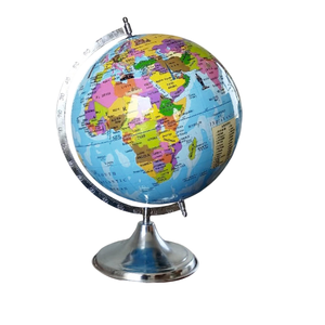 Kim loại bản đồ thế giới toàn cầu cho văn phòng trang trí xoay Trái Đất Globe Art room với Antique hoàn thiện chất lượng tuyệt vời - Product Image 1