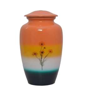 Urne funéraire métallique solide et souvenirs Urne funéraire souvenir de conception royale Urnes de cendres humaines fiables pour les services funéraires - Product Image 6