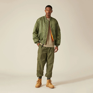 Venta al por mayor de alta calidad de los hombres a prueba de viento chaqueta de bombardero de lona transpirable para adultos OEM servicio de diseño personalizado 2025 - Product Image 4