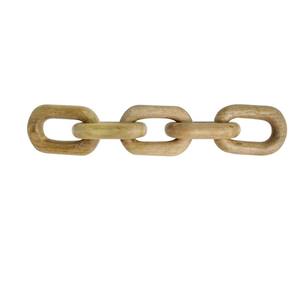 Escultura Decorativa Hecha a Mano con Detalles Indios, Tema de Amor, Madera de Mango y Pino, Cadena de Eslabones, del Estado de Uttar Pradesh, para Mesa - Product Image 6