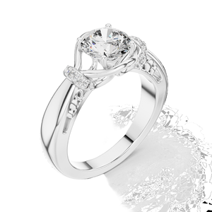 Bague en diamant de laboratoire ovale 1,116 CT pour femmes VVS-VS EF CVD Or 18 carats, 14 carats, 10 carats et argent 925 Or rose, or jaune, or blanc - Product Image 4