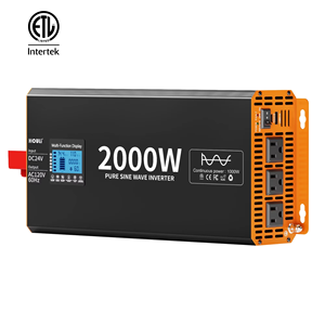 Inversor de Onda Sinusoidal Pura HOULI de 2000W, 12v 24v a 110v CA, con Certificación ETL |   Inversor 12v 110v 2000w - Product Image 1