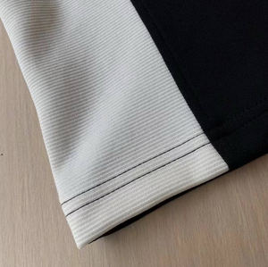 <b>Men's</b> Custom Logo Half Zip Oversized Boxy Golf Design Short Sleeve for Polo T-<b>Shirt</b> New Color Matching <b>Revere</b> Collar Front Print - Product Image 2