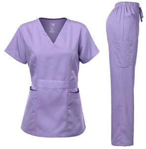 Uniformes Médicos Personalizados al por Mayor para Mujer, Conjuntos de Uniformes para Personal de Hospital y Enfermería, Tejido de Alta Calidad, Duradero, Spandex/Poliéster, Personalizable - Product Image 2
