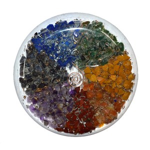 Amethyst Stone Healing <b>Orgonite</b> Vastu Plate - Product Image 3