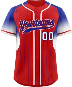 USA Quick Dry Pro Series Youth Baseball & Softball Jersey Tissu en sergé sublimé personnalisé avec bouton en maille et broderie - Product Image 3