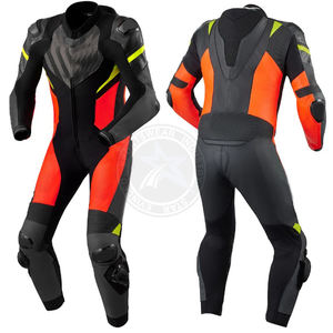 Combinaison de course moto en cuir personnalisée de haute qualité, respirante, coupe-vent, unisexe adulte - Product Image 5