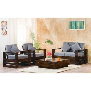 Juego de Sofás de Madera Sólida de Diseño para Sala de Estar, Dormitorio, Oficina, Salón y Muebles de Interior con Tapicería Premium - Product Image 1