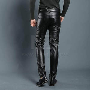 Pantalones de Cuero para Hombre Hechos en Fábrica, Venta al por Mayor, Hechos con Cuero de la Mejor Calidad - Product Image 6