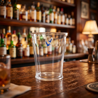 Seau à glace transparent avec lumières LED pour bar et hôtel, marque privée, OEM personnalisé
