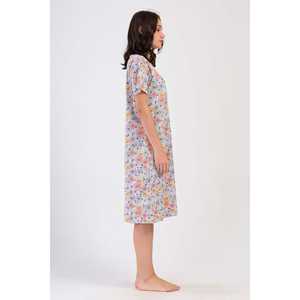 Vestido informal de manga corta con cremallera y bolsillo para mujer, para uso doméstico - Product Image 2