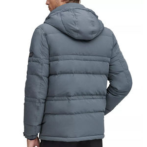 Doudoune personnalisée pour hommes, solide, mode hivernale décontractée, avec col à capuche, qualité supérieure, design chaud, vêtements d'extérieur élégants - Product Image 2
