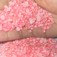 Vente en gros de cristaux Fluorescence Bling pierres et verre Hotfix dos plat perles strass pour la décoration de vêtements