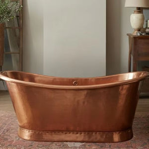 Bañera de cobre antigua hecha a mano Bañera de estilo moderno con anillo Diseño elegante para baño de lujo Perfecto PARA LA VENTA DE EXPORTACIÓN EN LA India - Product Image 1