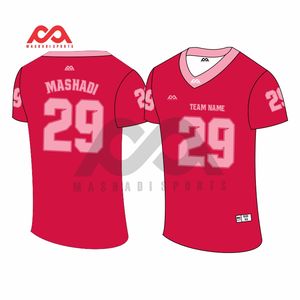 Maillot court de football américain pour homme, uniforme respirant et extensible pour l'été, impression par sublimation pour les fans de football - Product Image 1