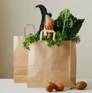 ถุงกระดาษคราฟท์สีน้ำตาลเป็นมิตรกับสิ่งแวดล้อมถุงช้อปปิ้งพร้อมที่จับทุกขนาดพื้นผิวการพิมพ์ออฟเซ็ตผลิตในเวียดนาม - Product Image 6