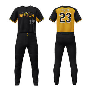 Kits d'uniformes d'équipe de baseball et de softball entièrement personnalisables pour hommes jeunes avec options de sublimation et de broderie - Product Image 1