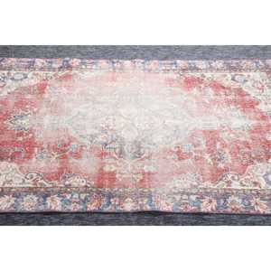 พรมวินเทจขนาด 3.6x6.1 ฟุต, พรมตุรกี, พรมขนสัตว์ลายดอกไม้สีแดง - Product Image 4