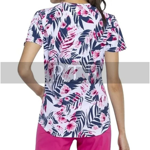 Ensemble de blouses d'infirmière unisexe Fuji imprimées à col en V, uniformes d'hôpital, travail dentaire, taille XL, résistantes à la chaleur, taille plus, blouses d'infirmière pour femmes - Product Image 2