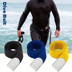 Cinturón de Buceo Profundo Ajustable de Acero Inoxidable de 1.5 m con Hebilla de Liberación Rápida, Correa de Cintura para Buceo Libre y Snorkel que Ayuda a los Buceadores a Entrar en el <span class=keywords><strong>Agua</strong></span> - Product Image 4