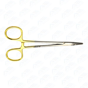 Soporte de aguja Derf Serraciones longitudinales Instrumentos médicos quirúrgicos de acero inoxidable Soporte de aguja Derf 12cm - Product Image 5