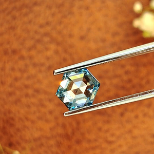 1,40 quilates Hexagonal Lab Grown Diamond Blue Color SI1 Claridad IGI Certificado 539241988 - Product Image 2