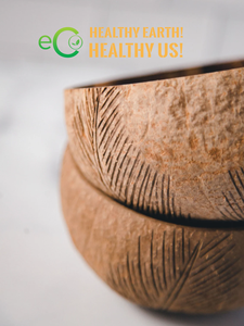 Cuencos de cáscara de coco grabados de alta calidad cuencos de coco artesanales para batidos ensalada de frutas para decoración de plantas - Product Image 2