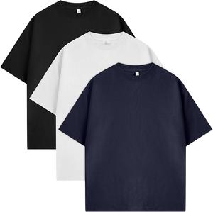 Camiseta en blanco para hombre, de algodón de calidad personalizada, suelta, con hombros caídos, camisetas de gran tamaño para hombre, fabricadas en Pakistán - Product Image 6