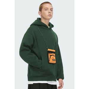 Sudadera con capucha de lana de algodón de gran tamaño de primera calidad para hombres, ropa de calle personalizada, Sudadera con capucha térmica gruesa de invierno - Product Image 1