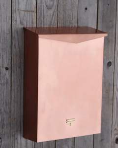 Boîte aux lettres en laiton massif avec finition antique, boîte aux lettres extérieure de luxe en laiton, boîte aux lettres vintage en laiton fabriquée à la main - Product Image 3