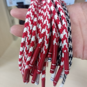 Cordon rond en coton personnalisé de 2 mm, 5 mm, 10 mm et corde tressée ronde en polyester et nylon avec embouts en silicone - Product Image 3