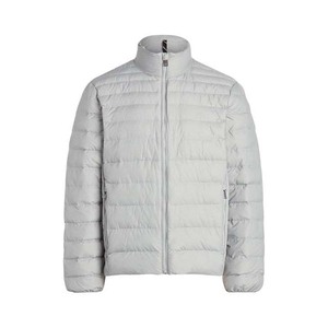 Custom 2025 Outdoor Men Puffer Jacket With Stand Collar Waterproof <b>Fabric</b> Quilted Padding Polyester Men's Clothing Jackets - Product Image 3