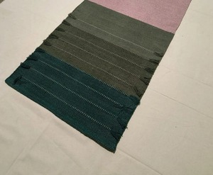 Tapete de Ejercicio de Algodón Tejido a Mano, Degradado Verde, Rectangular, Antideslizante, 5MM de Grosor, Estilo Contemporáneo, para Uso en Casa y Viajes - Product Image 1